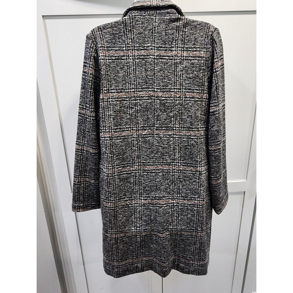 Philosophy Republic Small Houndstooth Glen Plaid Longline Blazer Jacket - Picture 4 of 9